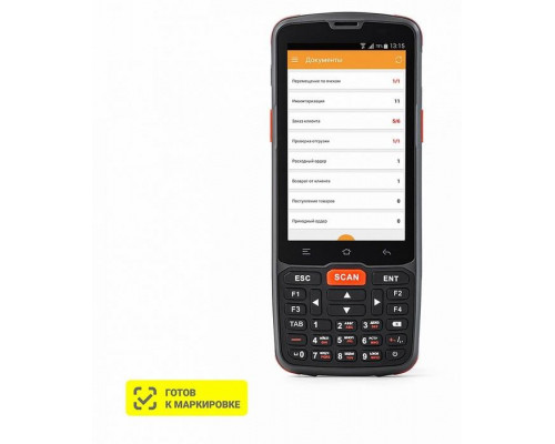 Терминал сбора данных АТОЛ Smart.Slim (2D, 1/8Gb, WiFi/BT, БП, Andr.7, ПО DataMobile Стандарт Pro)
