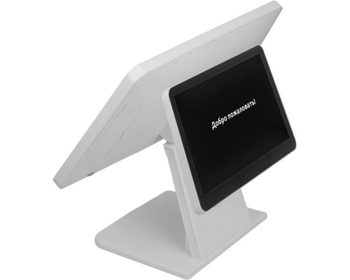 Сенсорный терминал Вики Макс+ 15.6" (N5095, DDR4 8 Гб, SSD 128 Гб, WiFi, BT, второй дисплей 11.6", Белый, Win10Pro + Старт бессрочный)