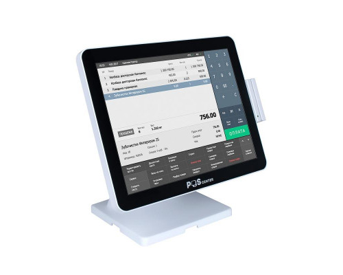 Сенсорный терминал 15" POSCenter Atlas (PCAP, J4125, 8/128Gb, MSR, Белый, без ОС)