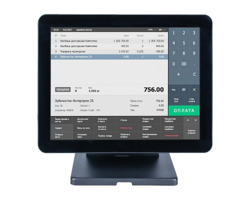 Сенсорный терминал 15,6" POSCenter Atlas (J4125, 4/128Gb, MSR, без ОС)